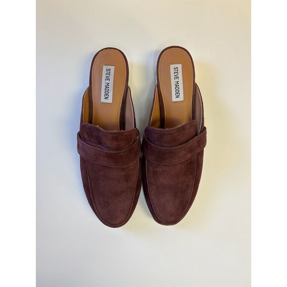 Steve Madden Shoes - Steve Madden Sutter Burg Suede MULES with Pearls! Size 8.5 Women*Missing Pearls*